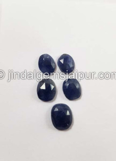 Blue Sapphire Rose Cut Slices